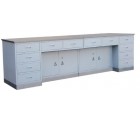 G-4 Composite working table with stainless steel surface and base 